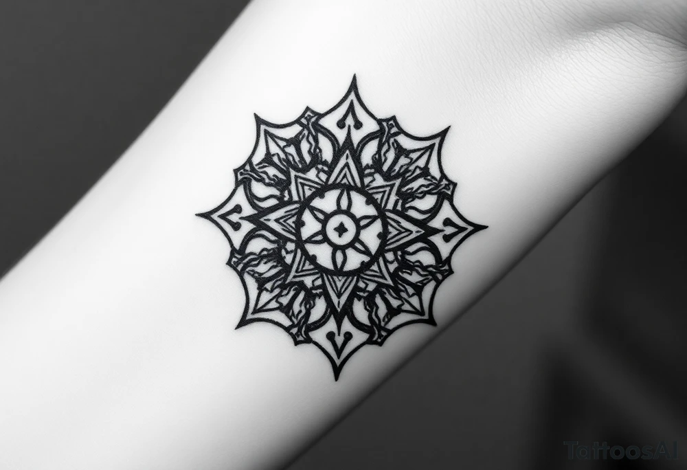 victory over coma and methadone. a new life in meditation. tattoo on the arm tattoo idea