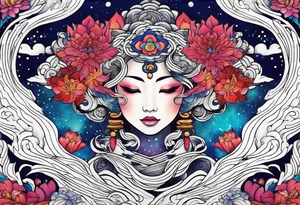 Galaxy tattoo idea