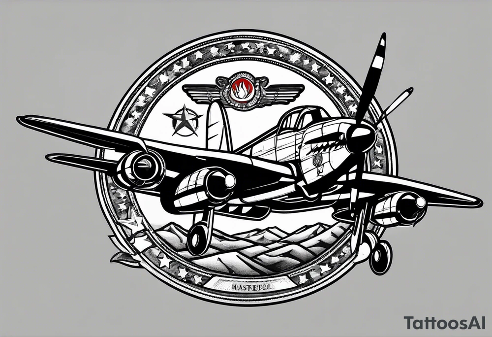 Red Tails African American Air Force tattoo idea