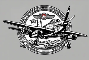 Red Tails African American Air Force tattoo idea