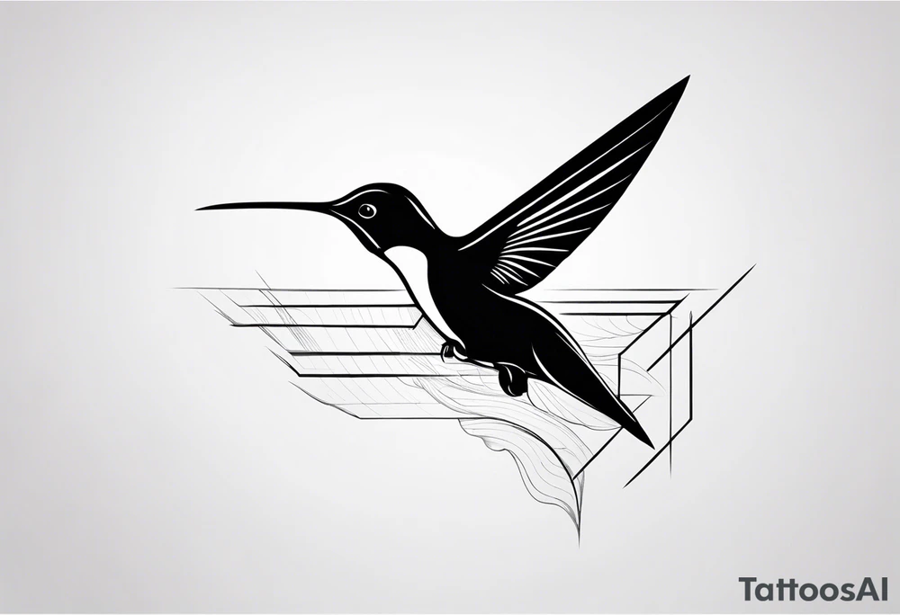 Hummingbird with the word grace in the wings tattoo idea
