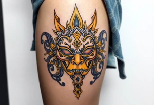The yellow kings pallid mask tattoo idea