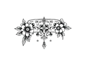 Chicano bandana pattern tattoo idea