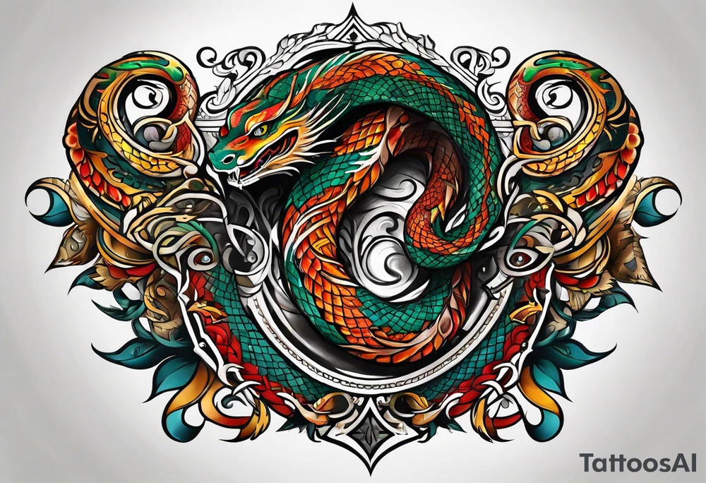 serpent tattoo idea