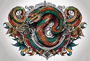 serpent tattoo idea