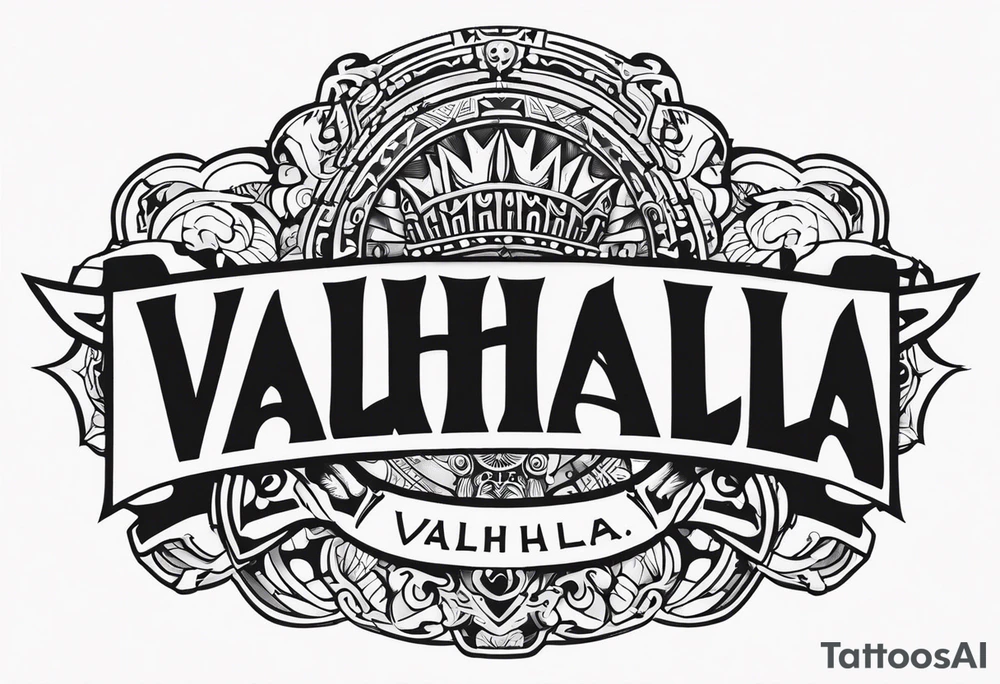 Victory or valhalla tattoo idea