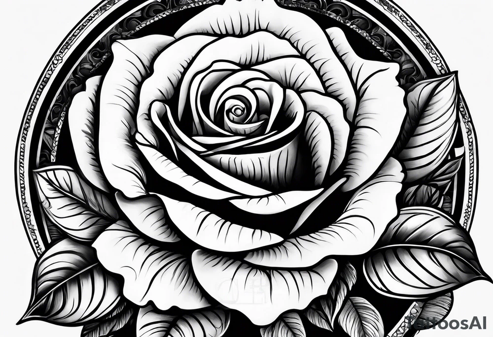 eine Taschenuhr mit einer Rose tattoo idea