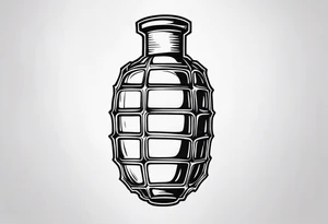 grenade ribs tattoo idea