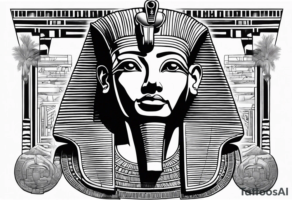 Ancient advanced Egyptian civilization including hieroglyphics spelling Barry tattoo idea