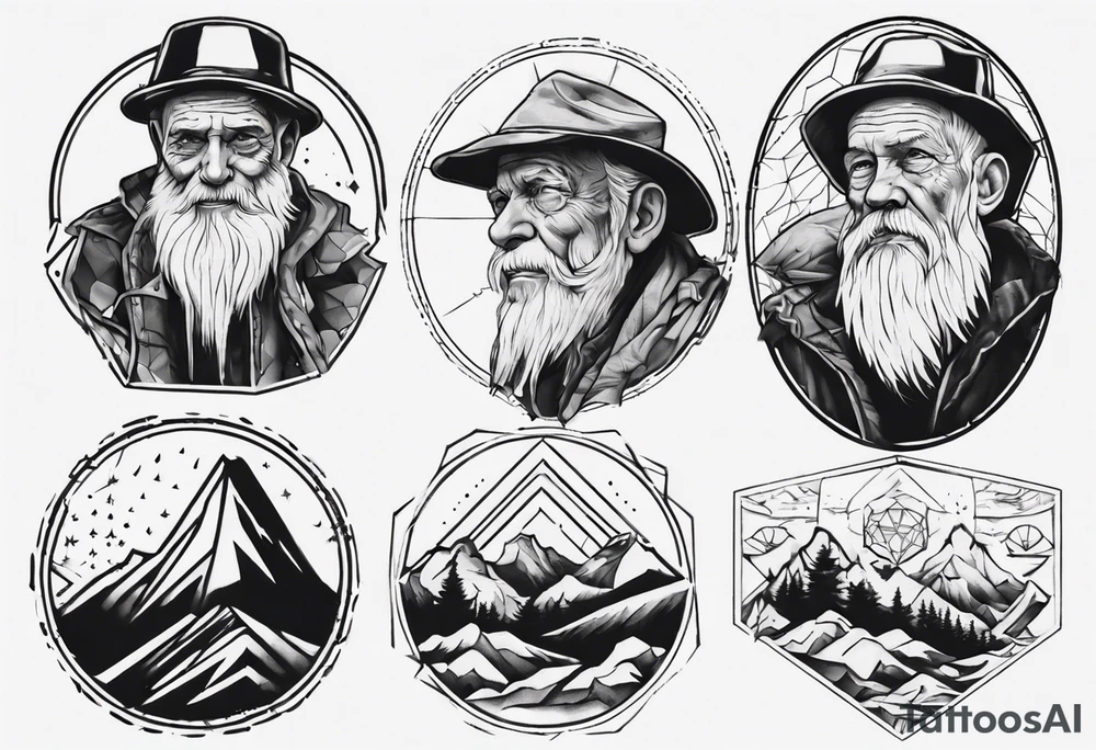 Old man on the mountain New Hampshire tattoo idea