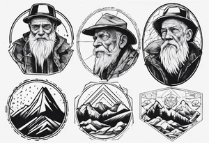 Old man on the mountain New Hampshire tattoo idea