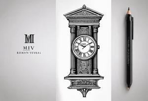 MMIV roman numeral small forearm stylish tattoo tattoo idea