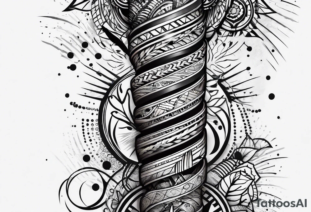 ogham style tattoo tattoo idea