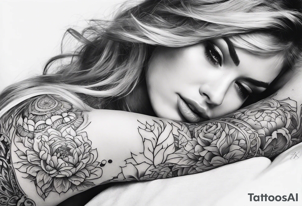 Horizontal long thin inner arm tattoo tattoo idea