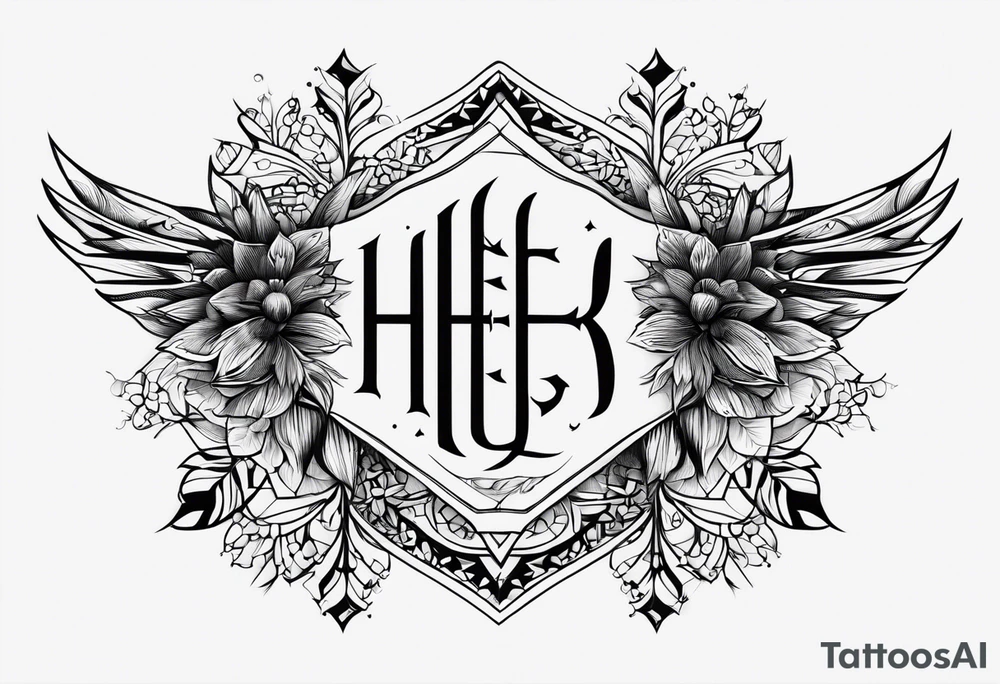The crossed-out inscription: “Надежды нет» tattoo idea
