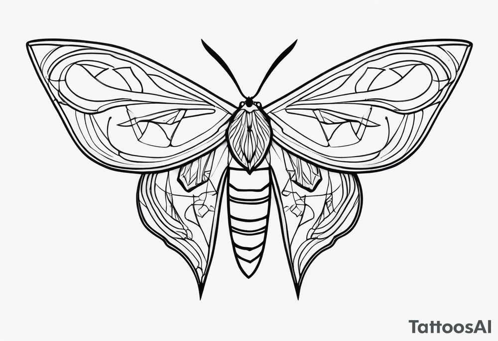 Moth tattoo idea