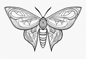 Moth tattoo idea