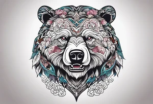 bear mountain tattoo idea