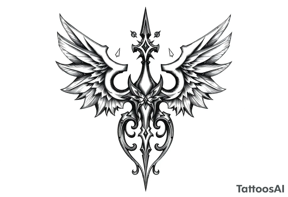 Powerful family symbol tattoo idea