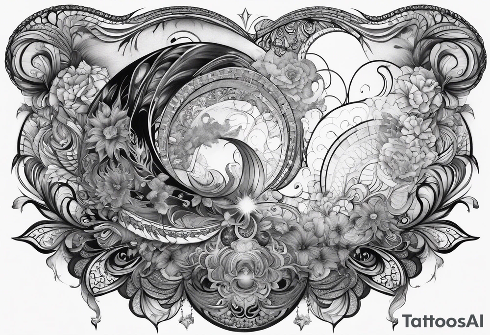 Fractal sleeve tattoo idea