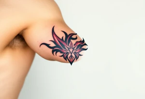 huge and large powerfull flames tattoo idea