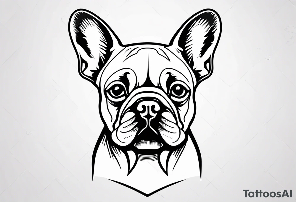 french bulldog tattoo idea