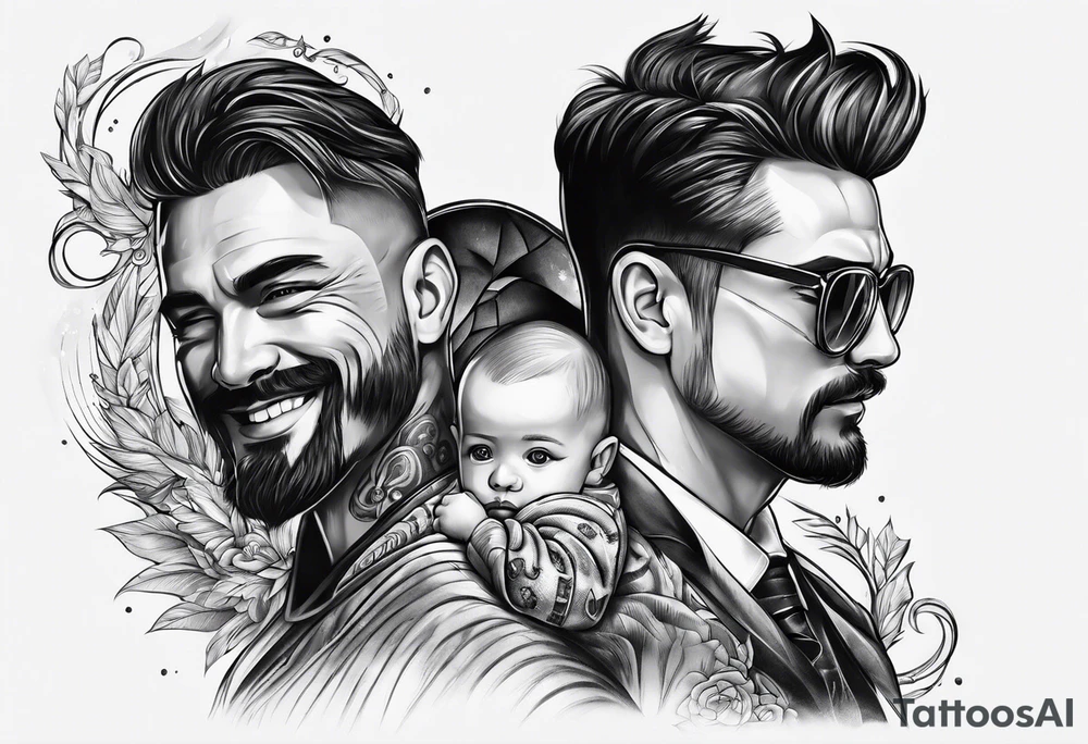 father son tattoo idea