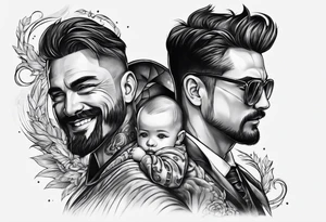 father son tattoo idea