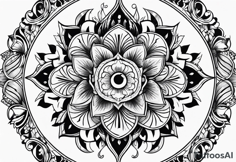 round tattoo tattoo idea