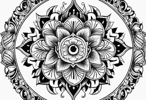 round tattoo tattoo idea
