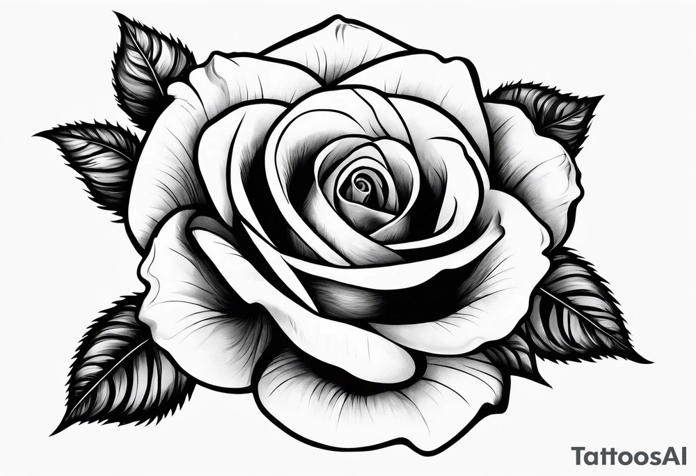 Hand grasping a rose stem tattoo idea
