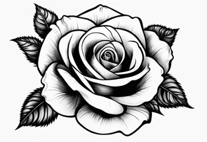 Hand grasping a rose stem tattoo idea