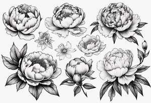 peonie tattoo idea