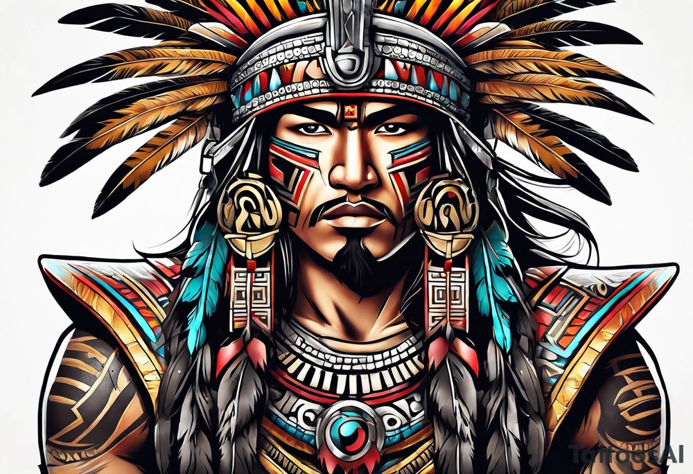 Aztec warrior tattoo idea