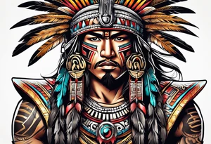 Aztec warrior tattoo idea