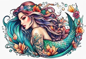 Mermaid tattoo idea