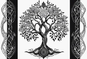 tree of life spiritual tattoo idea