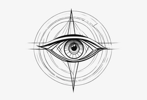 All-Seeing Eerie Eye tattoo idea