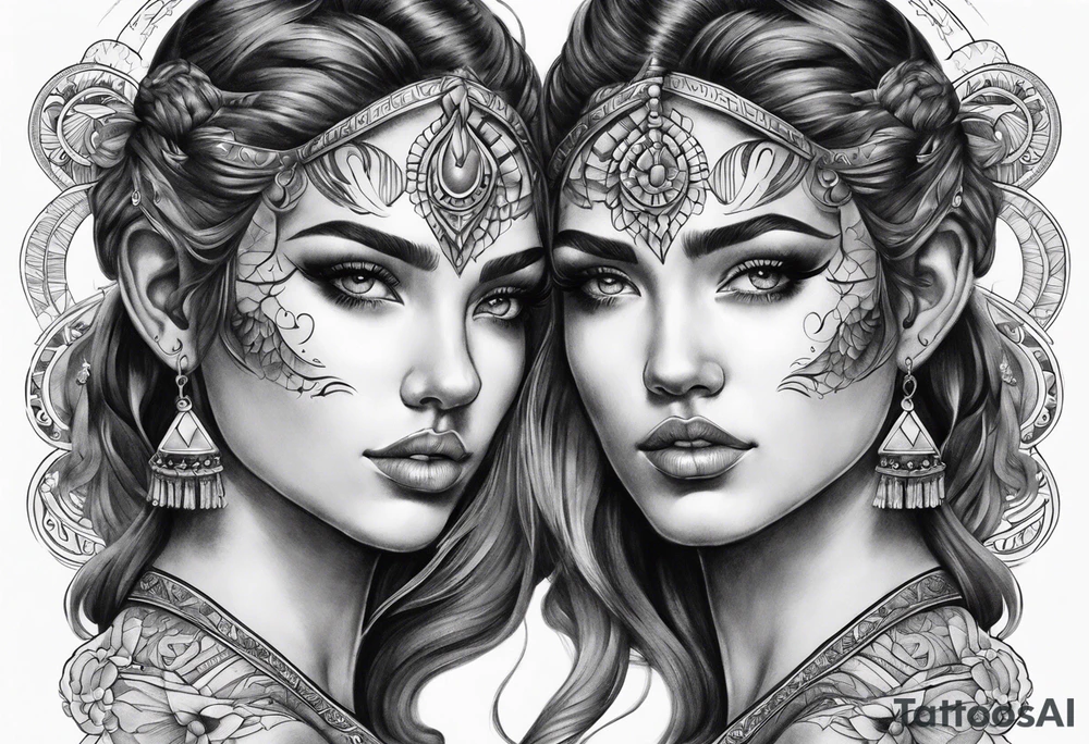 Gemini tattoo idea