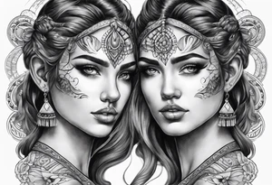Gemini tattoo idea