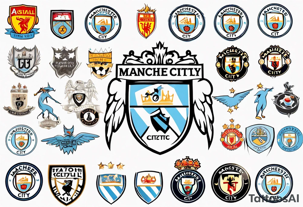 Manchester City fan logo tattoo idea