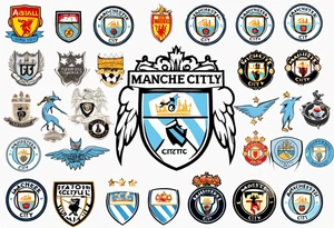 Manchester City fan logo tattoo idea