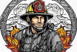firefighter logo tattoo idea