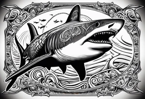 Tahitian Shark tattoo idea