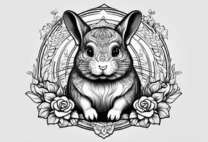 Chinchilla full body tattoo idea