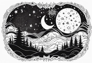 night Sky tattoo idea