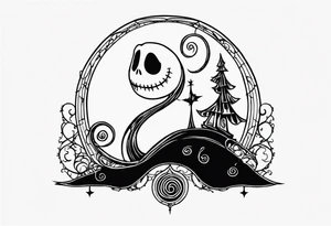 Nightmare before Christmas  statue tattoo idea