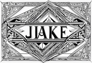 Jake name tattoo idea