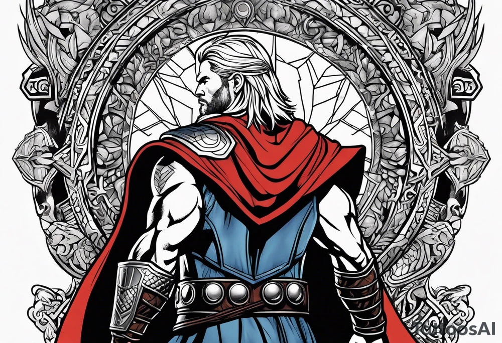 The Mighty Thor looking like the Chris Hemsworth version tattoo idea