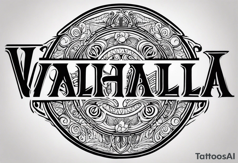Valhalla gods tattoo idea